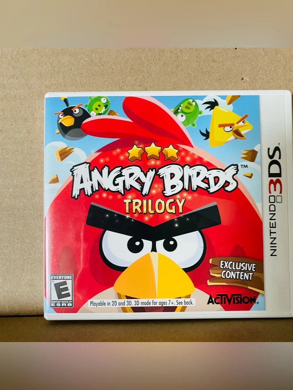 Nintendo Angry Birds Trilogy EUC includes box, game, pamphlet